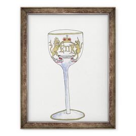 Tablou inramat - Daisy de Villeneuve - Sticla de vin incoronare - - Roveli