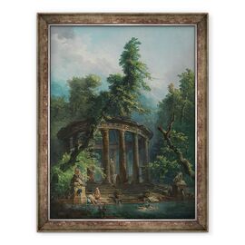 Tablou inramat - Hubert Robert - Piscina de baie - - Roveli