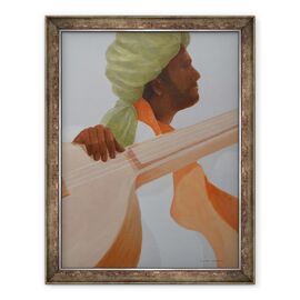 Tablou inramat - Lincoln Seligman - Interpret la sitar III - - Roveli