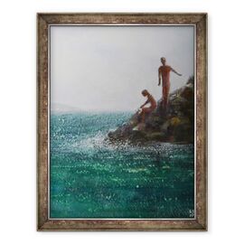 Tablou inramat - Lincoln Seligman - Doua cifre in Ricks - - Roveli