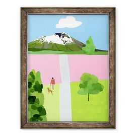 Tablou inramat - Hiroyuki Izutsu - Pink Hill - - Roveli