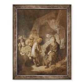 Tablou inramat - Rembrandt Harmensz van Rijn - Iosif le spune visurile parintilor si fratilor sai - - Roveli