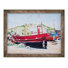 Tablou inramat - Tony Fandino - Barci de pescuit pe plaja din Hastings I - - Roveli
