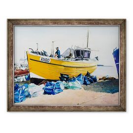 Tablou inramat - Tony Fandino - Barci de pescuit pe plaja din Hastings III - - Roveli