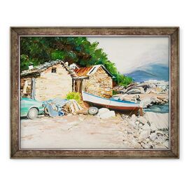 Tablou inramat - Tony Fandino - Barca in Skiathos II - - Roveli