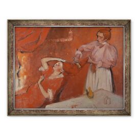 Tablou inramat - Edgar Degas - Pieptanarea parului La Coiffure - - Roveli