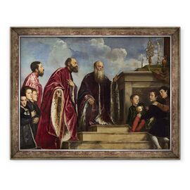 Tablou inramat - Titian - Familia Vendramin - - Roveli