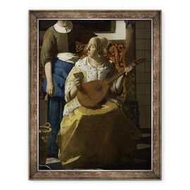 Tablou inramat - Jan Vermeer - Scrisoarea de dragoste - - Roveli