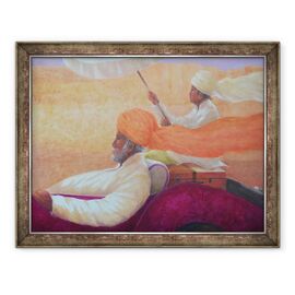 Tablou inramat - Lincoln Seligman - Maharaja si Umbrela - - Roveli