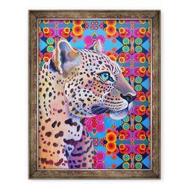 Tablou inramat - Jane Tattersfield - Leopard, 2018 - - Roveli