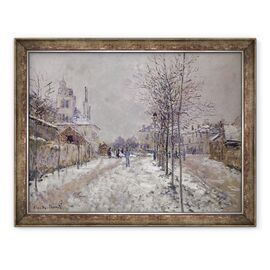 Tablou inramat - Claude Monet - Bulevardul Pontoise acoperit de zapada in Argenteuil - - Roveli
