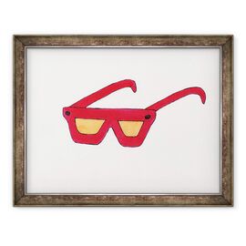 Tablou inramat - Daisy de Villeneuve - Ochelari rosii - - Roveli