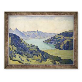 Tablou inramat - Ferdinand Hodler - Vedere a lacului Thun de la Breitlauenen - - Roveli