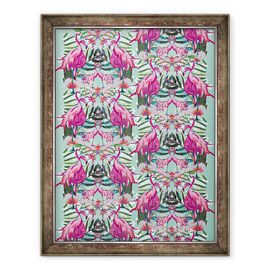 Tablou inramat - Tara Whitehead - Flora Flamingo - - Roveli