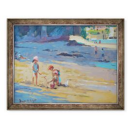 Tablou inramat - Jennifer Wright - Plaja Salcombe - - Roveli
