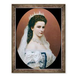 Tablou inramat - Georg Raab - Portretul imparatesei Elisabeta De Austria 1837 - 1898 - - Roveli