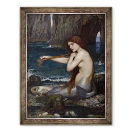 Tablou inramat - John William Waterhouse - A Mermaid - - Roveli