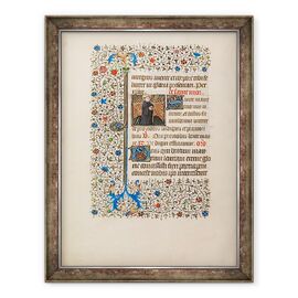 Tablou inramat - Bedford Master Workshop - Abatele Maurus cu un personal si o carte - - Roveli