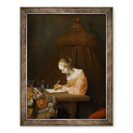 Tablou inramat - Gerard ter Borch - Femeie Scrierea unei scrisori - - Roveli