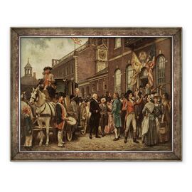 Tablou inramat - Jean Leon Gerome Ferris - Inaugurarea Washingtonului la Philadelphia - - Roveli