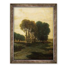 Tablou inramat - Constant-Emile Troyon - Un manunchi de copaci - - Roveli