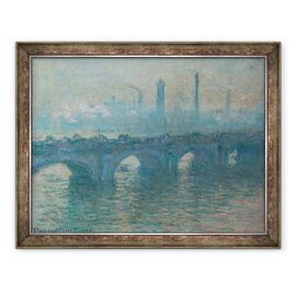 Tablou inramat - Claude Monet - Podul Waterloo, Vremea gri - - Roveli