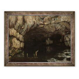 Tablou inramat - Gustave Courbet - La Grotte de la Loue - - Roveli