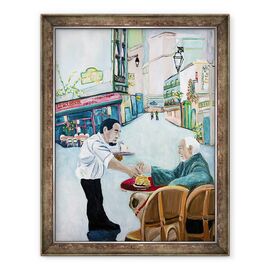Tablou inramat - Deborah Eve Alastra - Cafeneaua St. Germain - - Roveli