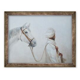 Tablou inramat - Lincoln Seligman - Rabari conduce calul gri - - Roveli