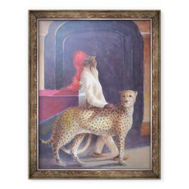 Tablou inramat - Lincoln Seligman - sofer + ghepard - - Roveli