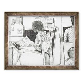 Tablou inramat - Vincent Alexander Booth - Lectura la libraria Waterstones Manchester, 2007 - - Roveli