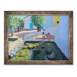 Tablou inramat - Andrew Macara - Peste iaz, Milos, Grecia, 2017 - - Roveli