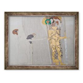 Tablou inramat - Gustav Klimt - Dorinta de fericire, de la Friza Beethoven - - Roveli