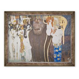 Tablou inramat - Gustav Klimt - Friza Beethoven, Dorinta de fericire - - Roveli
