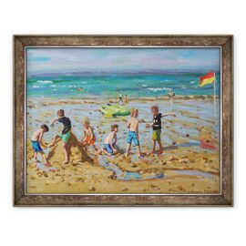 Tablou inramat - Andrew Macara - Castelul de nisip, Wells-Next -mare, Norfolk, 2019 - - Roveli