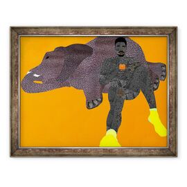 Tablou inramat - Osinachi - Elefant in camera - - Roveli