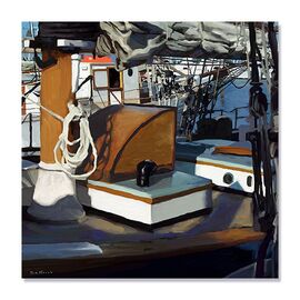Tablou Canvas - Plutire in senin VI, Nava, Vapor - - Roveli