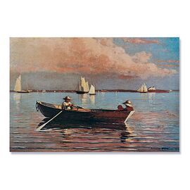 Tablou Canvas - Portul din Gloucester 1873, Barca, Apa, Mare, Retro - - Roveli