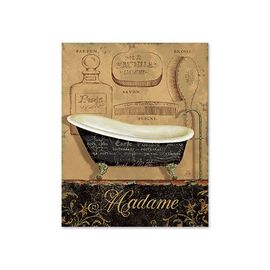 Tablou Canvas - Baia doamnei, vana, clasic, Retro, Text, Mesaj - - Roveli