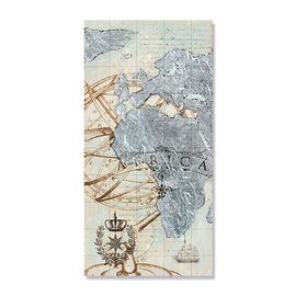 Tablou Canvas - O noua vizita in Africa, harta, calatorie - - Roveli