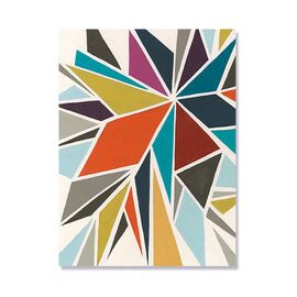 Tablou Canvas - Roata I, Abstract, Portocaliu, Galben, Albastru, Mov - - Roveli