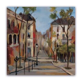 Tablou Canvas - Scari, Pictura, Cladiri, Marime: 60 x 60 cm - - Roveli