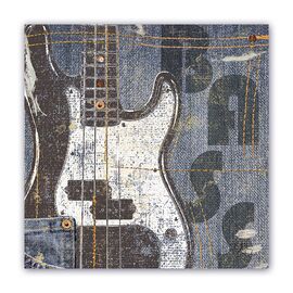 Tablou Canvas - Vintage, Muzica, Instrument, Chitara Bass - - Roveli
