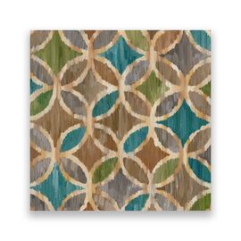 Tablou Canvas - Abstract, Ikat, Romb, Marime: 60 x 60 cm - - Roveli