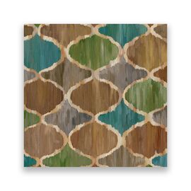 Tablou Canvas - Abstract, Ikat, Oval, Marime: 60 x 60 cm - - Roveli