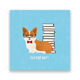 Tablou Canvas - Animal, Catelus, Citat, Corgi - - Roveli
