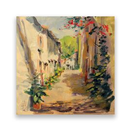 Tablou Canvas - Vara III, Oras, Cladiri, Pictura, Marime: 60 x 60 cm - - Roveli