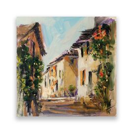 Tablou Canvas - Vara IV, Oras, Cladiri, Pictura, Marime: 60 x 60 cm - - Roveli
