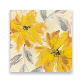 Tablou Canvas - Floral, Flori, Galben - - Roveli