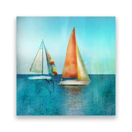 Tablou Canvas - Nautic, Vapor, Mare, Pictura, Albastru - - Roveli